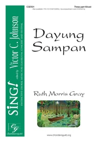 Dayung Sampan Three-Part Mixed choral sheet music cover Thumbnail